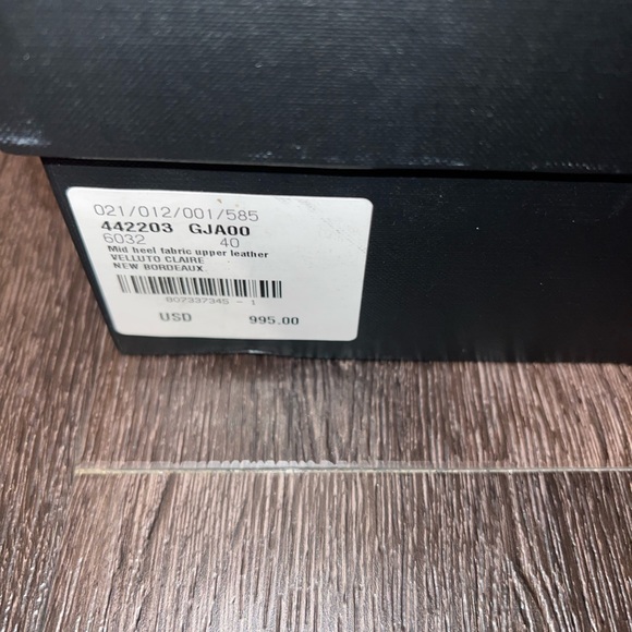 Saint Laurent Burgundy Boot SZ 40 EU - Picture 4 of 5